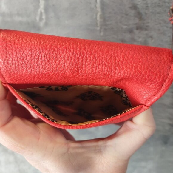 Jessica Simpson Red‎ Small Crossbody Purse Studded Faux Leather Adjustable Y2K - Picture 8 of 10